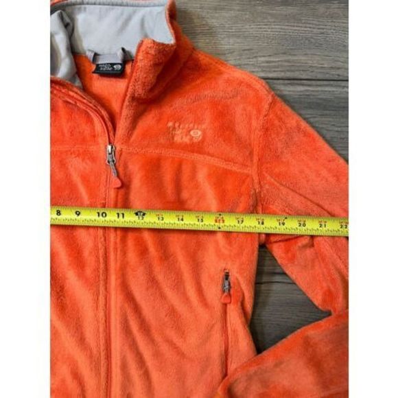 Mountain Hardwear Fleece Jacket Womens Size Small Orange Coral Sherpa Full Zip - Picture 9 of 10